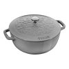 Staub 3.75 Qt Essential French Oven With Lilly Lid | Graphite Grey -Le Creuset sales 40508 673 0 1