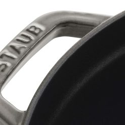 Staub 7 Qt. Round Cocotte/Dutch Oven | Graphite Grey -Le Creuset sales 40509 314 0 2