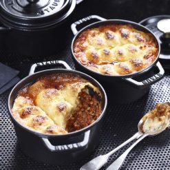 Staub 1.25 Qt. Round Cocotte/Dutch Oven | Graphite Grey -Le Creuset sales 40509 476 2 1