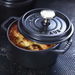 Staub 1.25 Qt. Round Cocotte/Dutch Oven | Graphite Grey -Le Creuset sales 40509 476 4 1