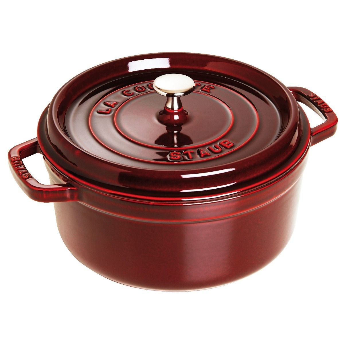 Staub 9 Qt. Round Cocotte/Dutch Oven | Grenadine Staub 9 Qt. Round Cocotte/Dutch Oven | Grenadine -Le Creuset sales 40509 864 1 300dpi