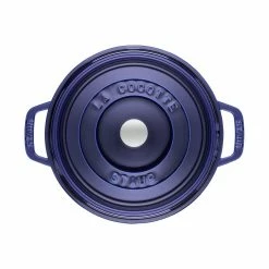 Staub 13.25 Qt. Round Cocotte/Dutch Oven | Dark Blue -Le Creuset sales 40510 265 0 2