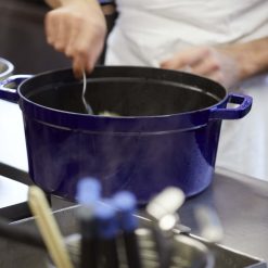 Staub 9 Qt. Round Cocotte/Dutch Oven | Dark Blue -Le Creuset sales 40510 286 0