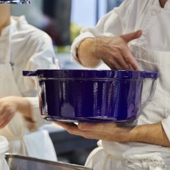 Staub 9 Qt. Round Cocotte/Dutch Oven | Dark Blue -Le Creuset sales 40510 290 0 1