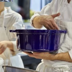 Staub 9 Qt. Round Cocotte/Dutch Oven | Dark Blue 9 Staub 9 Qt. Round Cocotte/Dutch Oven | Dark Blue -Le Creuset sales 40510 290 0 1