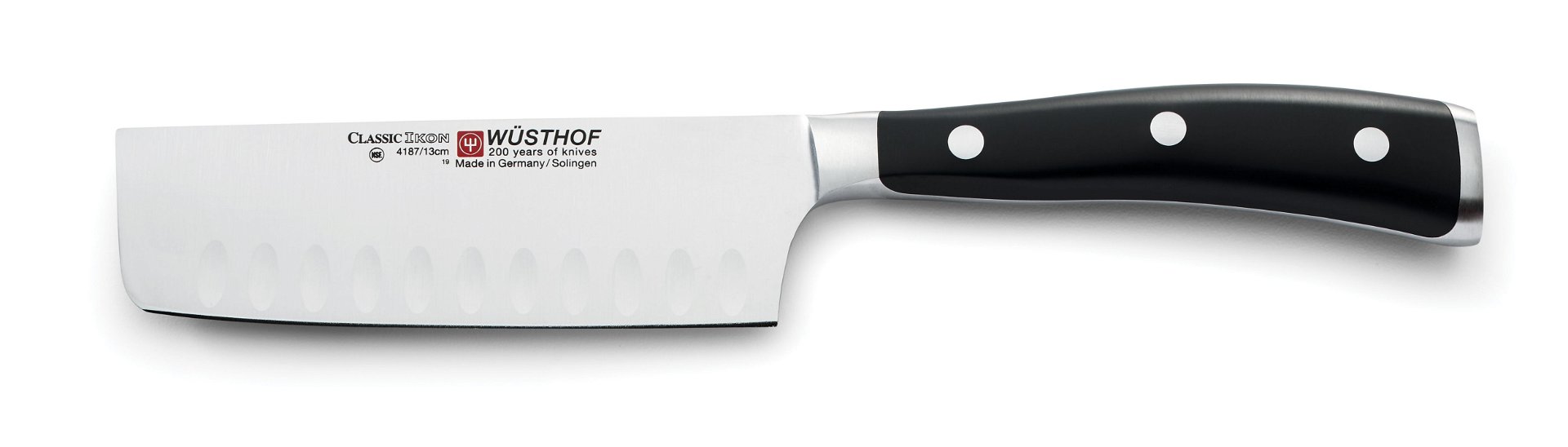 Wusthof Classic Ikon 5" Nakiri Knife | Hollow Edge Wusthof Cutlery Wusthof Classic Ikon 5" Nakiri Knife | Hollow Edge -Le Creuset sales 4187 13 5in hollow edge nakiri