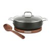 All-Clad HA1 Hard Anodized Nonstick 6 Qt. Dutch Oven With Acacia Wood Trivet & Spoon 1 All-Clad HA1 Hard Anodized Nonstick 6 Qt. Dutch Oven With Acacia Wood Trivet & Spoon -Le Creuset sales 41uvcm27vvl. ac sl1000