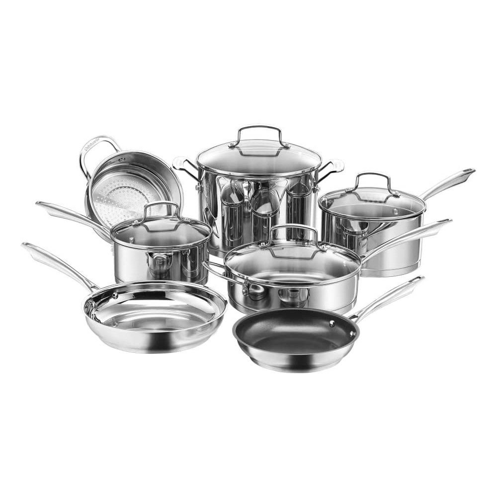 Cuisinart Professional Series Stainless 11-Piece Cookware Set Cuisinart Professional Series Stainless 11-Piece Cookware Set -Le Creuset sales