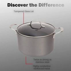 Swiss Diamond | Hard Anodized 8-Piece Nonstick Cookware Set -Le Creuset sales 51fwuffwsll. ac sl1000