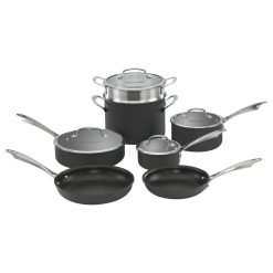 Cuisinart Dishwasher-Safe Anodized 11-Piece Nonstick Cookware Set