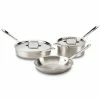 All-Clad D5 Brushed Stainless Steel Cookware Set | 5-Piece -Le Creuset sales 5pc
