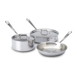 All-Clad D3 Stainless Steel Starter Cookware Set | 5-Piece