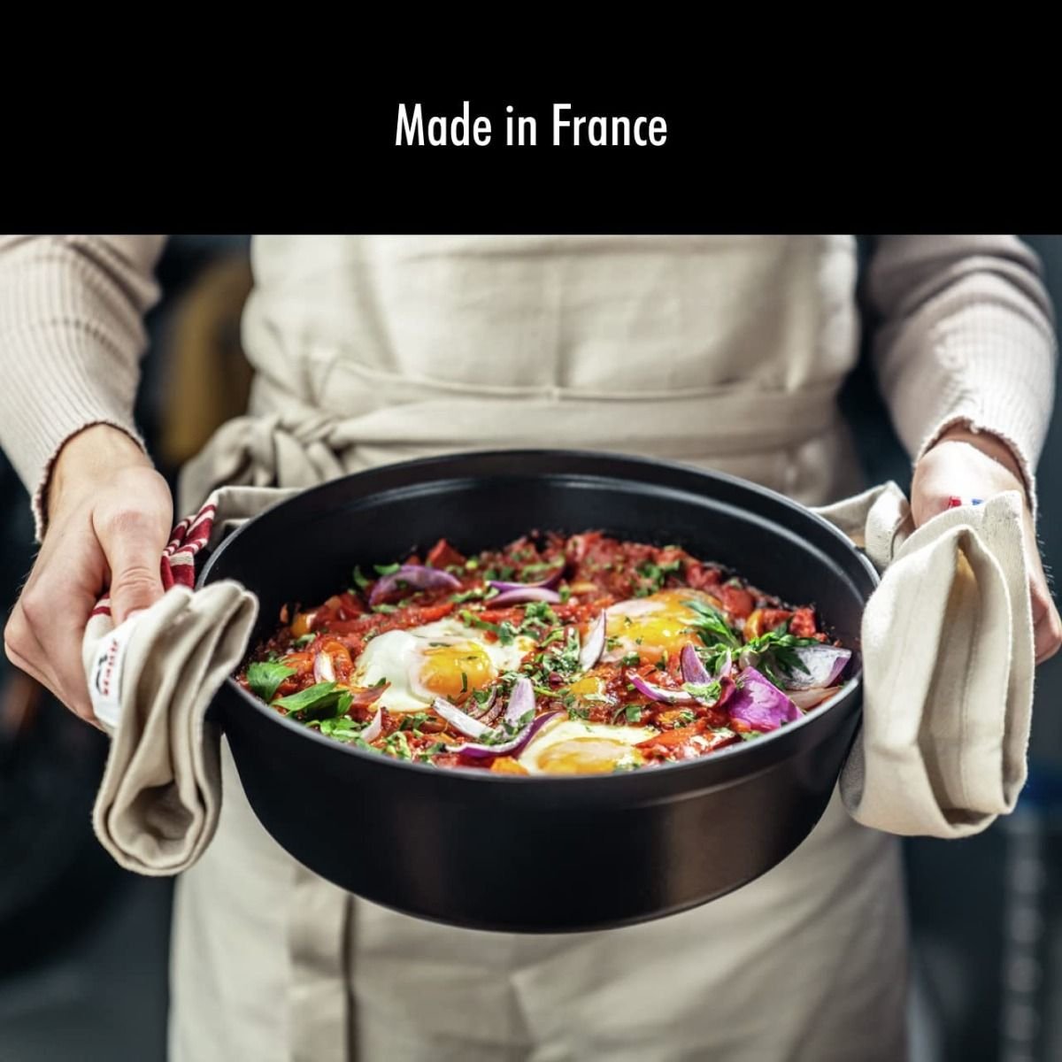 Staub Stackable Cocotte, Braiser, and Grill Pan with Lid | Black Staub Stackable Cocotte, Braiser, And Grill Pan With Lid | Black -Le Creuset sales