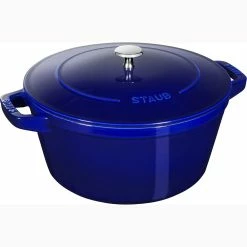 Staub Stackable Cocotte, Braiser, And Grill Pan With Lid | Dark Blue -Le Creuset sales 61crxsocbhl. ac sl1500