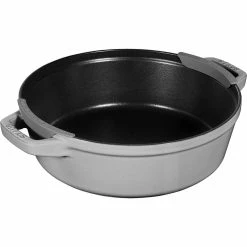 Staub Stackable Cocotte, Braiser, And Grill Pan With Lid | Graphite Grey -Le Creuset sales 61mfqv3ngzl. ac sl1500