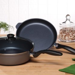 Swiss Diamond | HD 3-Piece Set - Fry Pan & Sauté Pan -Le Creuset sales 628 1 2017 10 27 20 11 39 utc