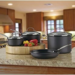 Cuisinart Chef's Classic Hard Anodized Nonstick Cookware Set | 7-Piece 4 Cuisinart Chef's Classic Hard Anodized Nonstick Cookware Set | 7-Piece -Le Creuset sales 66 7 hard anodized cookware popup