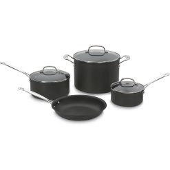 Cuisinart Chef's Classic Hard Anodized Nonstick Cookware Set | 7-Piece