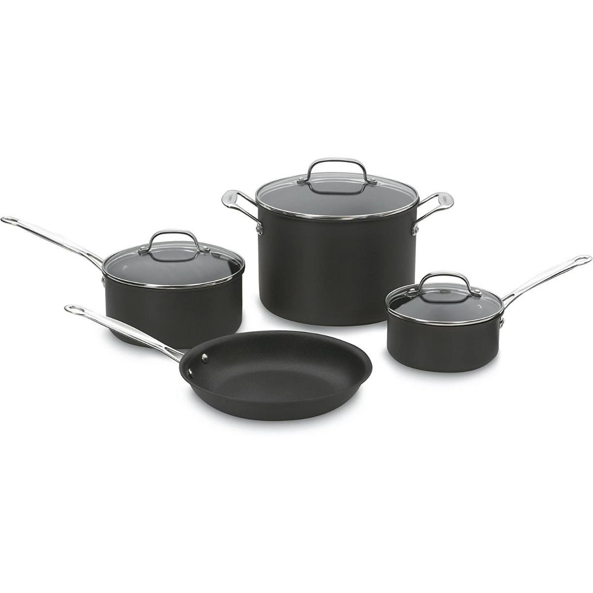 Cuisinart Chef's Classic Hard Anodized Nonstick Cookware Set | 7-Piece Cuisinart Chef's Classic Hard Anodized Nonstick Cookware Set | 7-Piece -Le Creuset sales