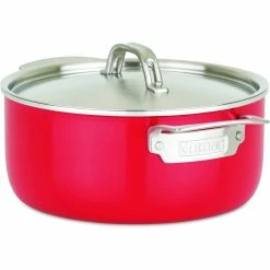Viking Multi Ply Stainless 11-Piece Cookware Set | Red -Le Creuset sales 712cg01mo1l. ac sl1500