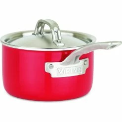 Viking Multi Ply Stainless 11-Piece Cookware Set | Red -Le Creuset sales 714zqwtlabl. ac sl1500