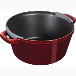 Staub Stackable Cocotte, Braiser, And Grill Pan With Lid | Grenadine 4 Staub Stackable Cocotte, Braiser, And Grill Pan With Lid | Grenadine -Le Creuset sales 715ps1fpcrl. ac sl1500