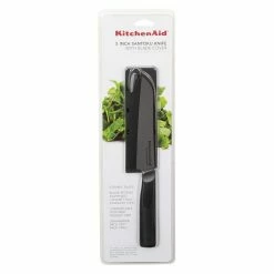 KitchenAid Non-Electrics KitchenAid Classic Ceramic 5" Santoku Knife | Black -Le Creuset sales 719qpj46ehl. ac sl1500