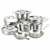 All-Clad D5 Brushed Stainless Steel 14-Piece Cookware Set -Le Creuset sales 71hikuan pl. ac sl1500