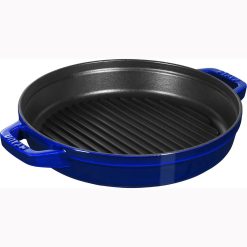 Staub Stackable Cocotte, Braiser, And Grill Pan With Lid | Dark Blue -Le Creuset sales 71naxvpww l. ac sl1500