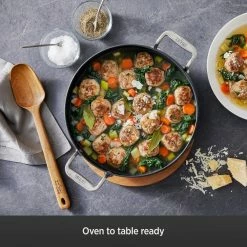 All-Clad HA1 Hard Anodized Nonstick 6 Qt. Dutch Oven With Acacia Wood Trivet & Spoon -Le Creuset sales 71px2uplc6l. ac sl1000