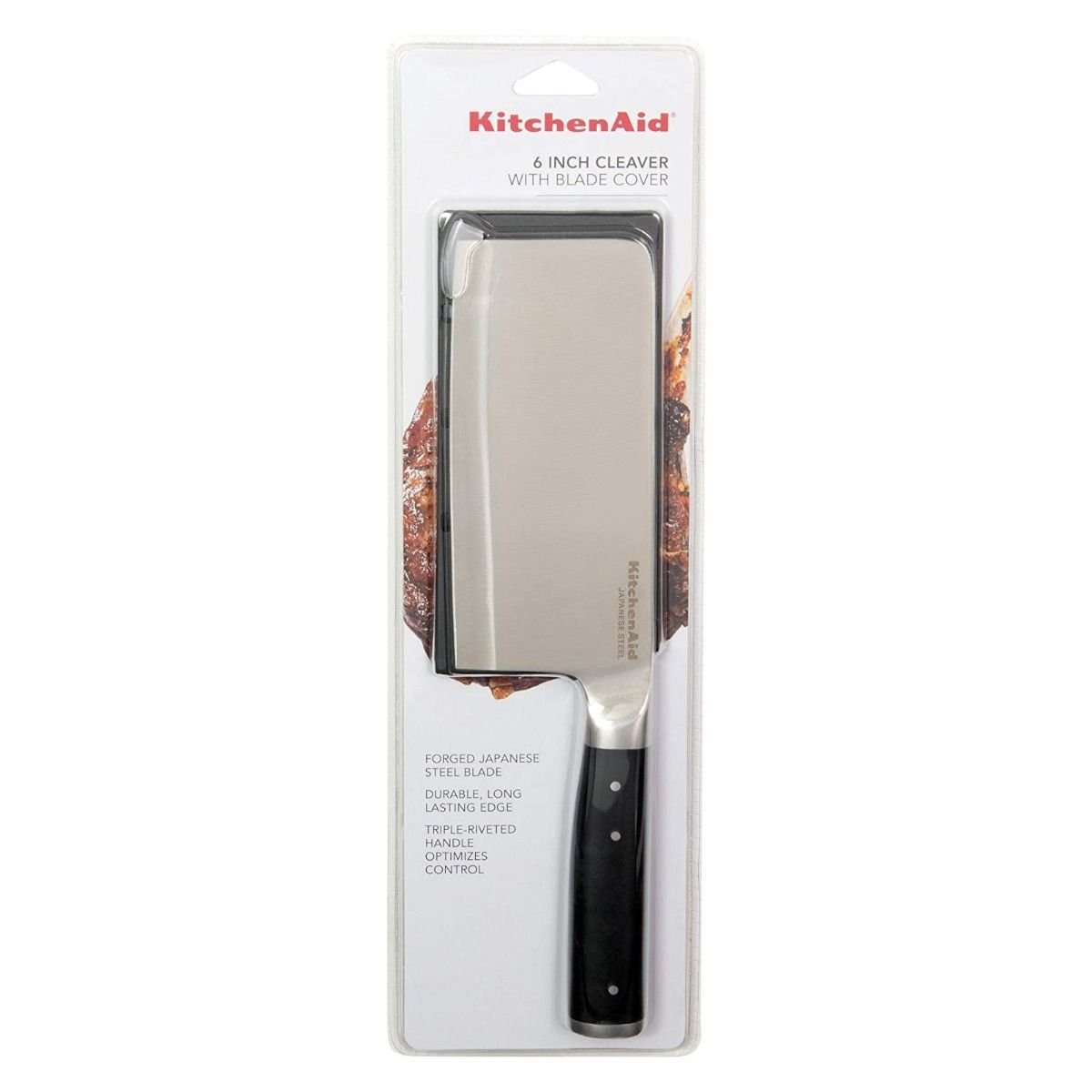 KitchenAid Gourmet Forged 6" Cleaver with Sheath KitchenAid Non-Electrics KitchenAid Gourmet Forged 6" Cleaver With Sheath -Le Creuset sales 71rgsue5wfl. ac sl1500