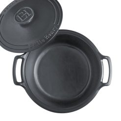 Emile Henry 6-Quart Sublime Stewpot | Graphite 4 Emile Henry 6-Quart Sublime Stewpot | Graphite -Le Creuset sales 734760 sublime dutch oven top open