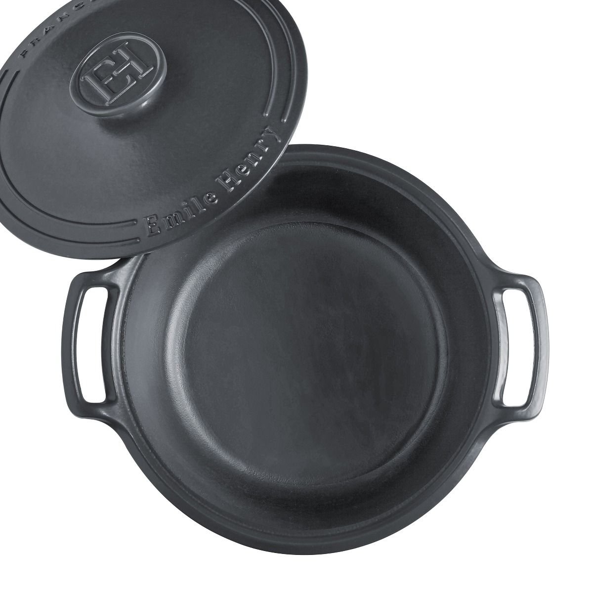 Emile Henry 6-Quart Sublime Stewpot | Graphite Emile Henry 6-Quart Sublime Stewpot | Graphite -Le Creuset sales 734760 sublime dutch oven top open