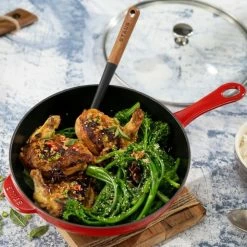 Staub 2.9 Qt Cast Iron Daily Pan | Cherry -Le Creuset sales 750056174 1