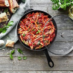 Staub 2.9 Qt Cast Iron Daily Pan | Black -Le Creuset sales 750056182