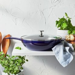 Staub 2.9 Qt Cast Iron Daily Pan | Dark Blue -Le Creuset sales 750056186