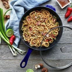 Staub 2.9 Qt Cast Iron Daily Pan | Dark Blue -Le Creuset sales 750056187