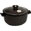 Emile Henry 4.2 Qt. Round Dutch Oven | Charcoal -Le Creuset sales 794540 emile henry 4 2 dutch oven black