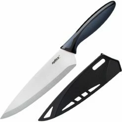 Zyliss 7.25" Chef's Knife With Cover | Black