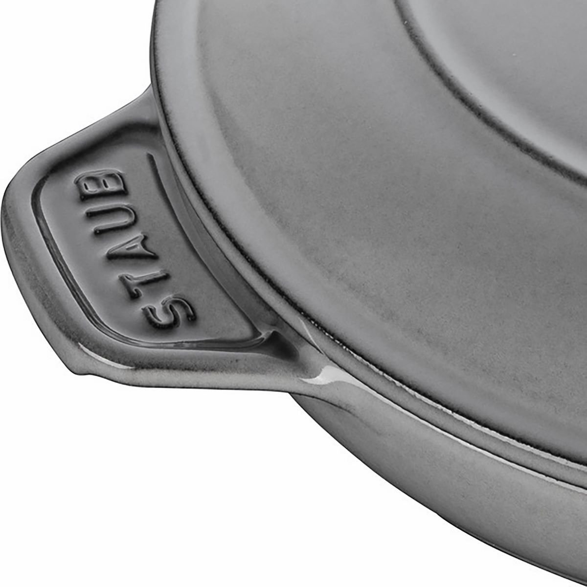 Staub 24 oz Round Covered Braiser | Graphite Grey Staub 24 Oz Round Covered Braiser | Graphite Grey -Le Creuset sales 872078003746 3
