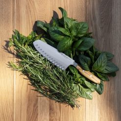 Wusthof Cutlery Wusthof Amici 7" Hollow Edge Santoku -Le Creuset sales am 7insantoku mood 01