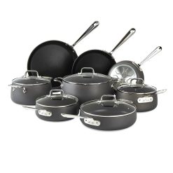 All-Clad HA1 Hard Anodized Nonstick Cookware Set | 13-Piece