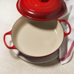 Le Creuset 3.5 Qt. Signature Enameled Cast Iron Braiser With Stainless Steel Knob | Cerise/Cherry Red 9 Le Creuset 3.5 Qt. Signature Enameled Cast Iron Braiser With Stainless Steel Knob | Cerise/Cherry Red -Le Creuset sales cer4