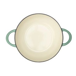 Cuisinart Chef's Classic Enameled Cast Iron 2-in-1 Multipurpose Set | Sage Green -Le Creuset sales ci5528 2sg allpurpose topview