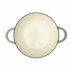 Cuisinart Chef's Classic Enameled Cast Iron 2-in-1 Multipurpose Set | Sage Green -Le Creuset sales ci5528 2sg allpurpose topview