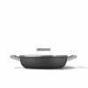 SMEG 4 Qt. Nonstick Deep Pan With Lid | Black -Le Creuset sales ckfd2811blm