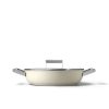 SMEG 4 Qt. Nonstick Deep Pan With Lid | Cream 2 SMEG 4 Qt. Nonstick Deep Pan With Lid | Cream -Le Creuset sales ckfd2811crm