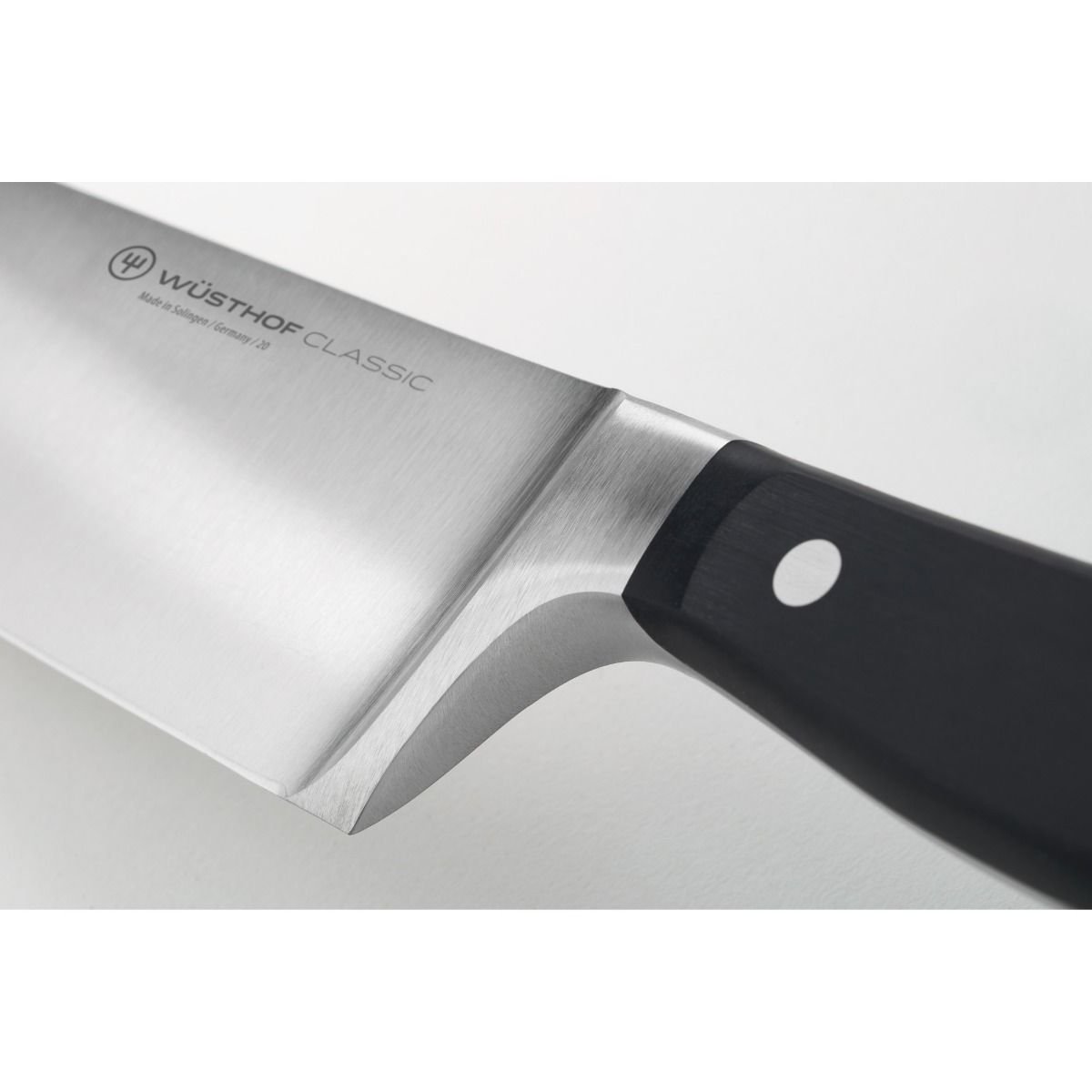 Wusthof Classic 9" Cook's Knife Wusthof Cutlery Wusthof Classic 9" Cook's Knife -Le Creuset sales classic full bolster detail 3