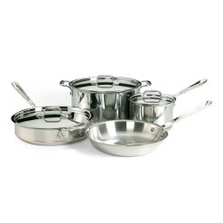 All-Clad Copper Core 5-Ply Bonded Stainless Steel Cookware Set | 7-Piece
