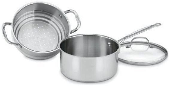 Cuisinart Chef's Classic Stainless Steel 3-Piece Chef's Classic Steamer Set Cuisinart Chef's Classic Stainless Steel 3-Piece Chef's Classic Steamer Set -Le Creuset sales cuisinart steamer chefs classic 2 77 35cg popup